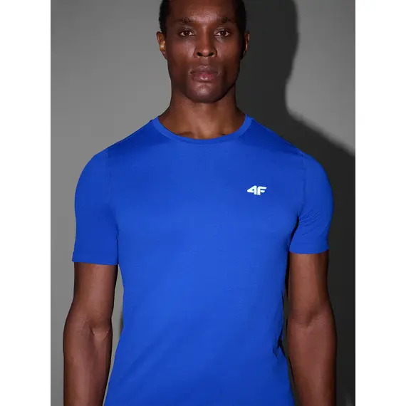 4F koszulka do biegania t-shirt męski 4FWSS25TFTSM1262 niebieski, Kolor: niebieski, Rozmiar: S/M, 4 zdjęcie