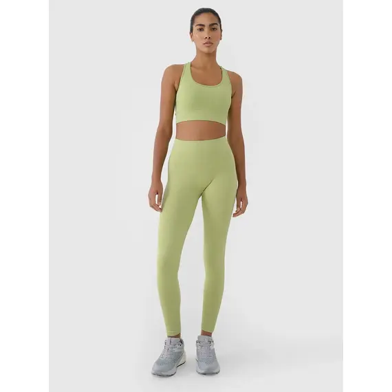 4F legginsy sportowe damskie do ćwiczeń 4FRSS25TFTIF309 zielone, Kolor: zielony, Rozmiar: XS/S