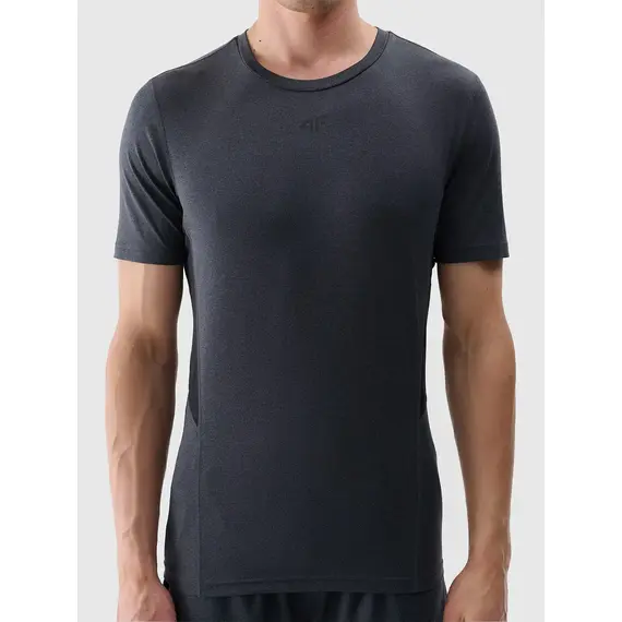 4F koszulka męska t-shirt treningowa 4FWSS25TFTSM1345 szara, Kolor: szary, Rozmiar: XXL, 2 zdjęcie