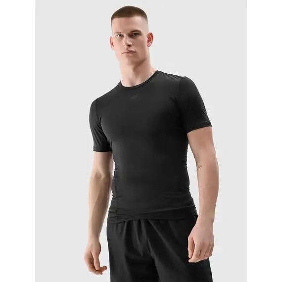 4F koszulka męska t-shirt treningowa 4FWSS25TFTSM1345 czarna, Kolor: czarny, Rozmiar: M