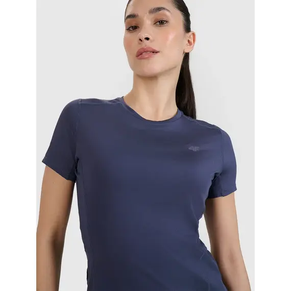 4F koszulka damska t-shirt do biegania 4FWSS25TFTSF1267 granatowa, Kolor: granatowy, Rozmiar: S, 2 zdjęcie