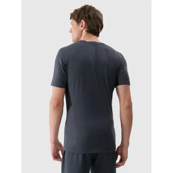 4F koszulka męska t-shirt treningowa 4FWSS25TFTSM1345 szara, Kolor: szary, Rozmiar: S, 5 zdjęcie