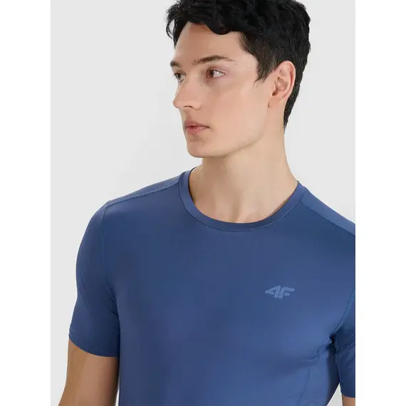 4F koszulka do biegania t-shirt męski 4FWSS25TFTSM1263 granatowy, Kolor: granatowy, Rozmiar: XXL, 3 zdjęcie