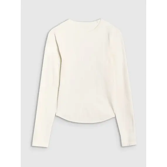 4F koszulka z długim rękawem longsleeve do ćwiczeń 4FWSS25TFLOF403 biała, Kolor: biały, Rozmiar: XS/S, 4 zdjęcie