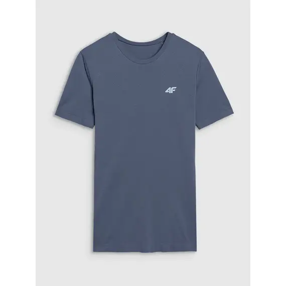 4F koszulka do biegania t-shirt męski 4FWSS25TFTSM1262 szary, Kolor: szary, Rozmiar: S/M, 3 zdjęcie