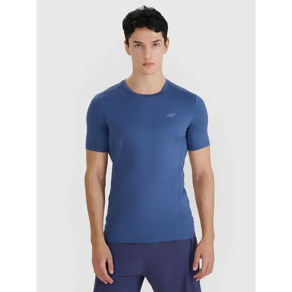 4F koszulka do biegania t-shirt męski 4FWSS25TFTSM1263 granatowy, Kolor: granatowy, Rozmiar: XXL