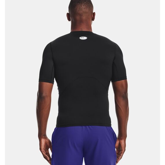 UNDER ARMOUR koszulka treningowa męska t-shirt HG Armour Comp SS czarna, Kolor: czarny, Rozmiar: M, 2 zdjęcie