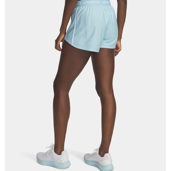 UNDER ARMOUR spodenki treningowe damskie sportowe Tech Play Up miętowe, Kolor: zielony, Rozmiar: M, 2 zdjęcie