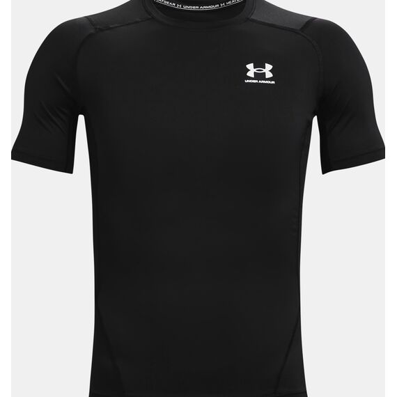 UNDER ARMOUR koszulka treningowa męska t-shirt HG Armour Comp SS czarna, Kolor: czarny, Rozmiar: S, 6 zdjęcie