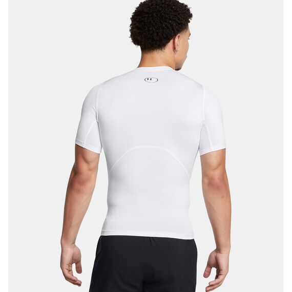 UNDER ARMOUR koszulka treningowa męska t-shirt HG Armour Comp SS biała, Kolor: biały, Rozmiar: L, 2 zdjęcie