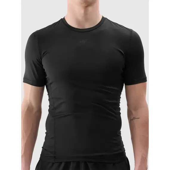 4F koszulka męska t-shirt treningowa 4FWSS25TFTSM1345 czarna, Kolor: czarny, Rozmiar: XXL, 3 zdjęcie