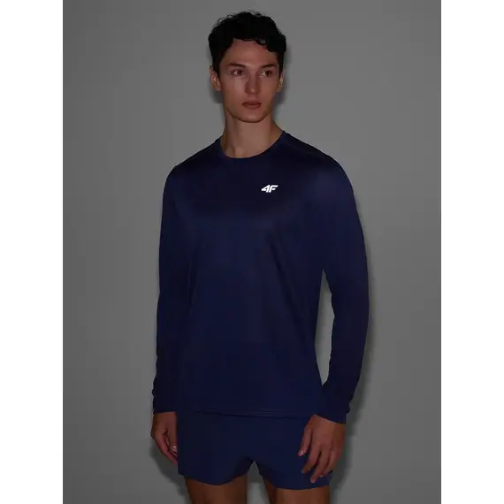 4F koszulka z długim rekawem treningowa longsleeve 4FWSS25TFLOM326 granatowa, Kolor: granatowy, Rozmiar: XL, 6 zdjęcie