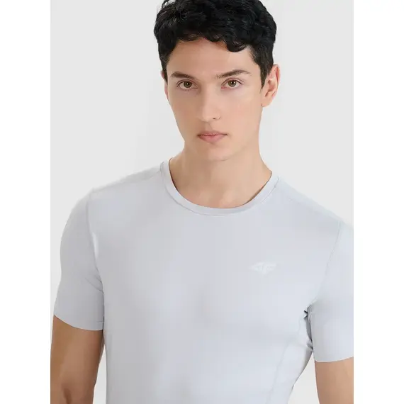 4F koszulka do biegania t-shirt męski 4FWSS25TFTSM1263 biały, Kolor: biały, Rozmiar: M, 2 zdjęcie
