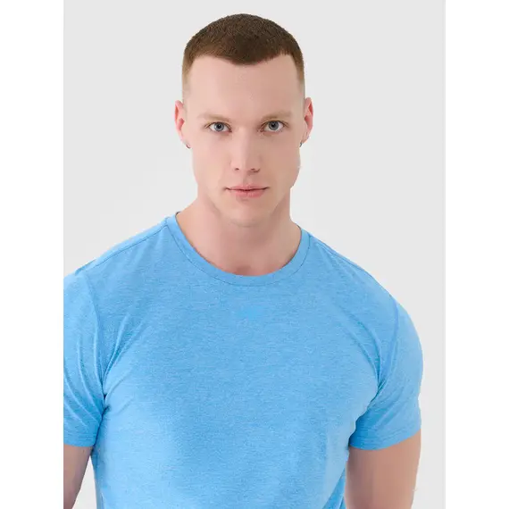 4F koszulka męska t-shirt treningowa 4FWSS25TFTSM1344 niebieska, Kolor: niebieski, Rozmiar: M, 2 zdjęcie