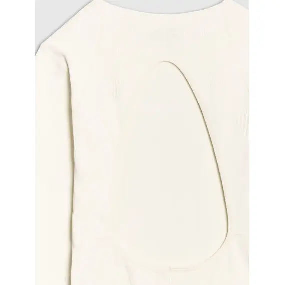 4F koszulka z długim rękawem longsleeve do ćwiczeń 4FWSS25TFLOF403 biała, Kolor: biały, Rozmiar: XS/S, 3 zdjęcie