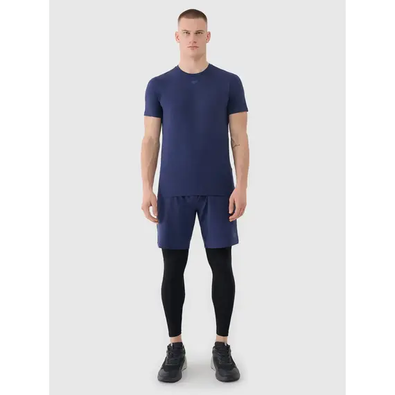 4F koszulka męska t-shirt treningowa szybkoschnąca 4FWSS25TFTSM1344 granatowa, Kolor: granatowy, Rozmiar: M, 3 zdjęcie