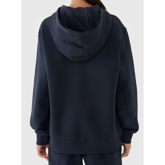 4F bluza bawełniana dziewczęca z kapturem 4FJWMM00TSWSF1861 granatowa, Kolor: granatowy, Rozmiar: 128, 2 zdjęcie