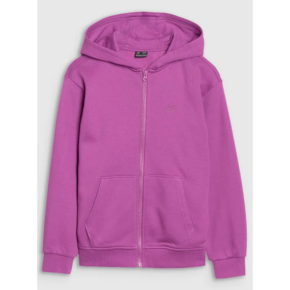 4F bluza rozpinana dla dziewczynki 4FJWSS25TSWSF1853 fioletowa, Kolor: fioletowy, Rozmiar: 164, 2 zdjęcie