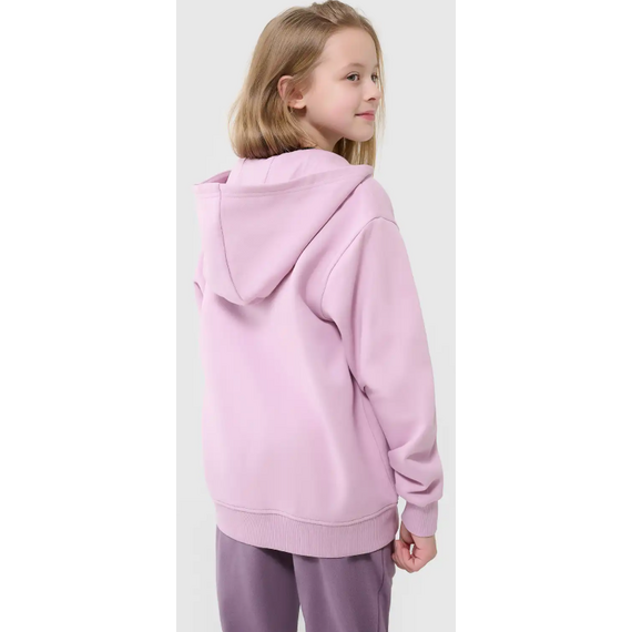 4F bluza rozpinana dla dziewczynki 4FJWSS25TSWSF1853 fioletowa, Kolor: różowy, Rozmiar: 158, 6 zdjęcie