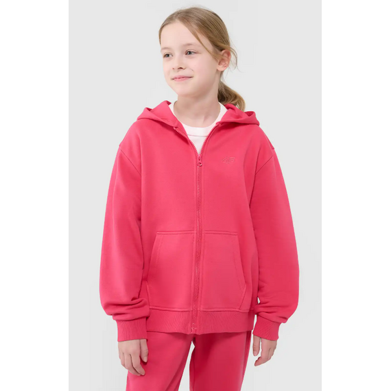 4F bluza rozpinana dla dziewczynki 4FJWSS25TSWSF1853 różowa, Kolor: różowy, Rozmiar: 152, 7 zdjęcie