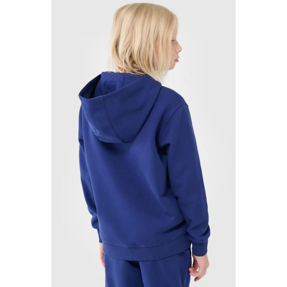 4F bluza z kapturem dla chłopca 4FJWSS25TSWSM1851 niebieska, Kolor: niebieski, Rozmiar: 158, 3 zdjęcie