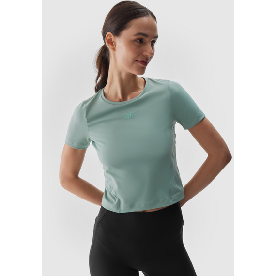 4F koszulka treningowa damska t-shirt 4FWAW24TFTSF1064 zielona, Kolor: zielony, Rozmiar: M