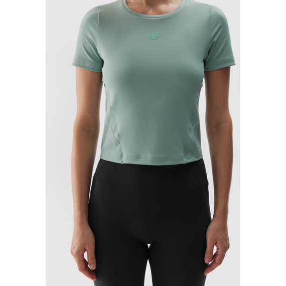 4F koszulka treningowa damska t-shirt 4FWAW24TFTSF1064 zielona, Kolor: zielony, Rozmiar: S, 2 zdjęcie 4F koszulka treningowa damska t-shirt 4FWAW24TFTSF1064 zielona, Kolor: zielony, Rozmiar: S, 2 zdjęcie