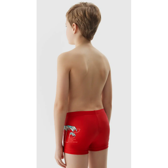 4F  kąpielówki dziecięce dla chłopca  4FJWSS25USWTM036, Kolor: czerwony, Rozmiar: 134/140, 4 zdjęcie