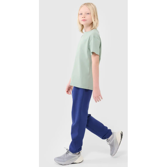 4F spodnie bawełniane dziecięce dresowe 4FJWSS25TTROM1186 niebieskie, Kolor: niebieski, Rozmiar: 158, 7 zdjęcie