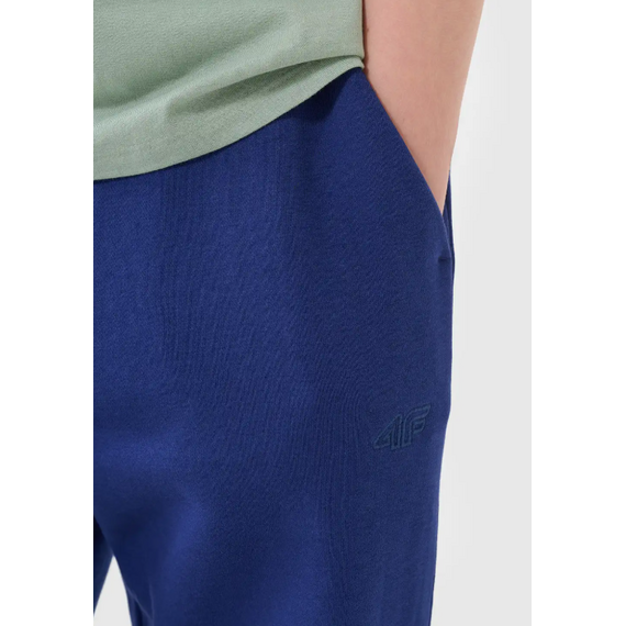 4F spodnie bawełniane dziecięce dresowe 4FJWSS25TTROM1186 niebieskie, Kolor: niebieski, Rozmiar: 158, 3 zdjęcie