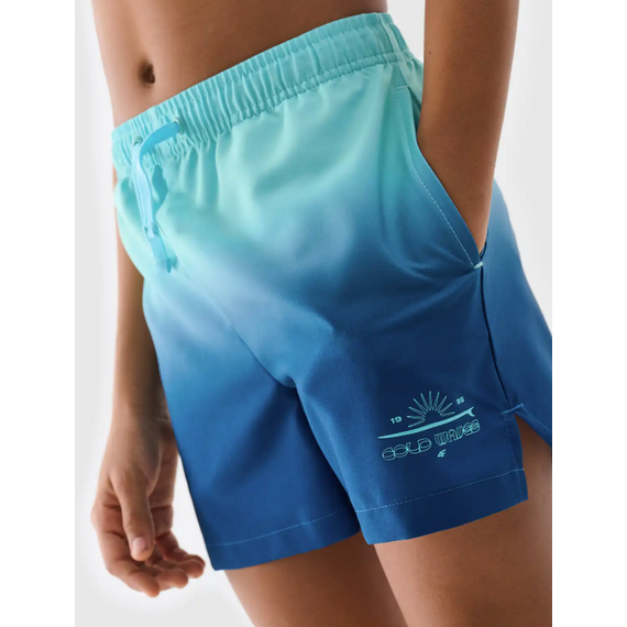 4F krótkie spodenki szorty kąpielowe dziecięce 4FJWSS25UBDSM115 granatowe, Kolor: granatowy, Rozmiar: 146/152, 2 zdjęcie