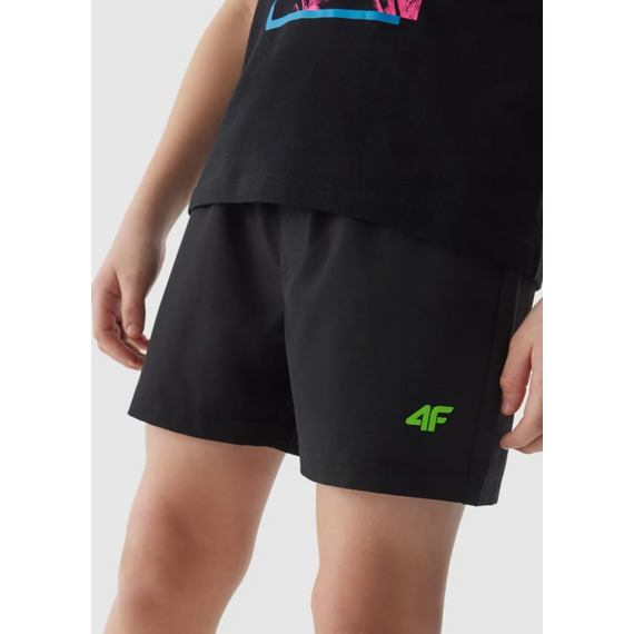 4F krótkie spodenki szorty kąpielowe dziecięce 4FJWSS25UBDSM115 czarne, Kolor: czarny, Rozmiar: 122/128, 3 zdjęcie