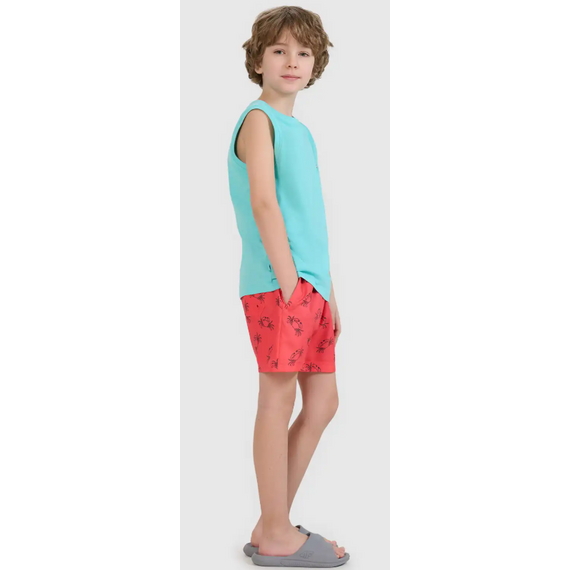 4F krótkie spodenki szorty kąpielowe dziecięce 4FJWSS25UBDSM121, Kolor: czerwony, Rozmiar: 146/152, 6 zdjęcie