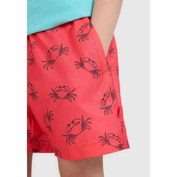 4F krótkie spodenki szorty kąpielowe dziecięce 4FJWSS25UBDSM121, Kolor: czerwony, Rozmiar: 158/164, 3 zdjęcie