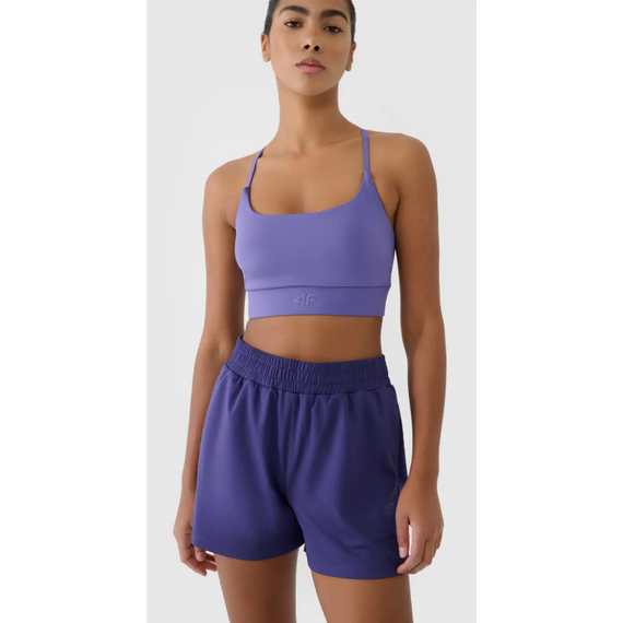 4F spodenki damskie sportowe do ćwiczeń 4FRSS25TFSHF0874 granatowe, Kolor: granatowy, Rozmiar: XL, 4 zdjęcie