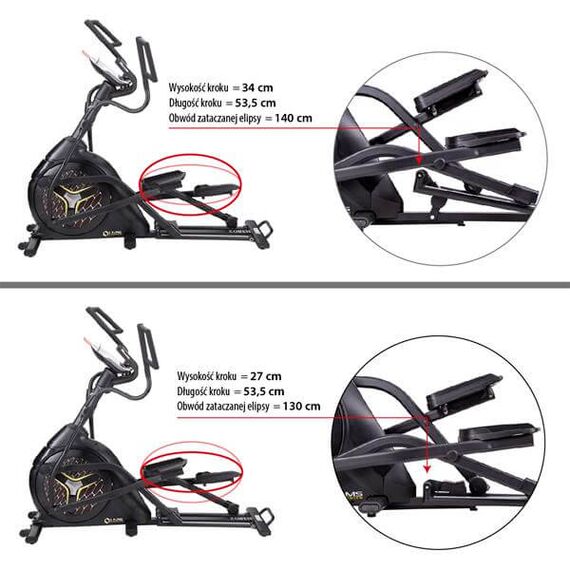 H1802 TRENAŻER ELIPTYCZNY ELEKTROMAGNETYCZNY SEMI COMMERCIAL HMS PREMIUM, 26 zdjęcie