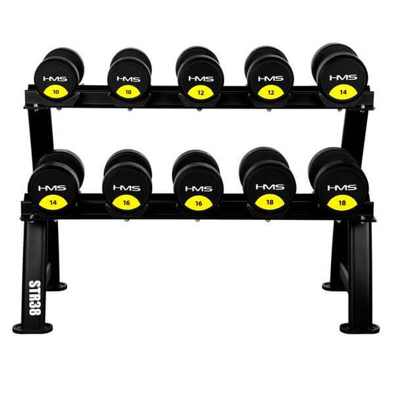 STR38 STOJAK NA HANTLE DWUPOZIOMOWY COMMERCIAL HMS, 3 zdjęcie