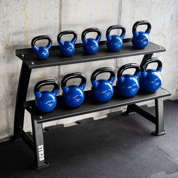 STR39 STOJAK NA KETTLEBELLS DWUPOZIOMOWY COMMERCIAL HMS, 2 zdjęcie