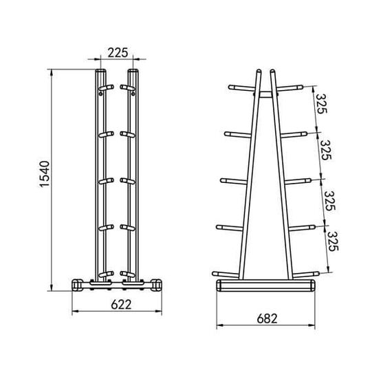 STR41 STOJAK NA PIŁKI LEKARSKIE COMMERCIAL HMS, 4 zdjęcie