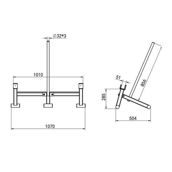 STR44 PODNOŚNIK DO SZTANGI DEADLIFT BARBELL JACK COMMERCIAL HMS, 3 zdjęcie