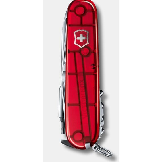 VICTORINOX scyzoryk CyberTool L 91mm Celidor transparentny czerwony, 3 zdjęcie
