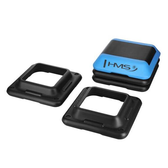 HMS AS001 mini step do ćwiczeń fitness aerobik czarny/niebieski, Kolor: niebieski, Rozmiar: one size, 4 zdjęcie