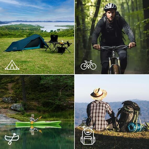 NILS CAMP namiot turystyczny biwakowy Ultra Light Skyair 1 niebieski, Kolor: niebieski, Rozmiar: one size, 11 zdjęcie