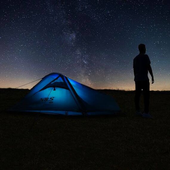 NILS CAMP namiot turystyczny biwakowy Ultra Light Skyair 1 niebieski, Kolor: niebieski, Rozmiar: one size, 14 zdjęcie