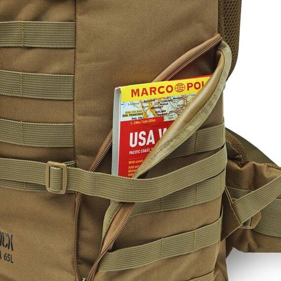 NILS CAMP plecak taktyczny 65L Maverick NC3903 brązowy, Kolor: brązowy, Rozmiar: one size, 5 zdjęcie