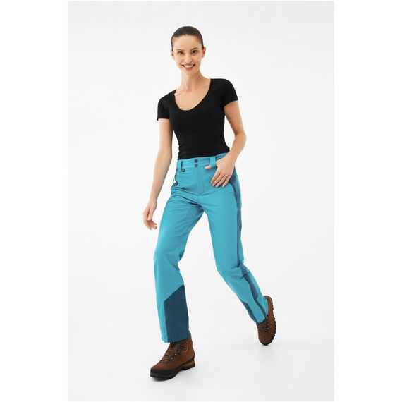 Viking Damskie spodnie skitourowe Viking Triper Lady turkusowe