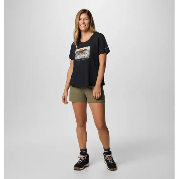 Columbia T-shirt damski Ruby Springs Graphic Scoop Neck SS Black, Wanderlust, Rozmiar: XS, 2 zdjęcie