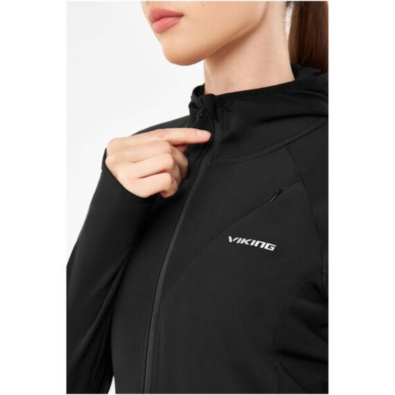 Viking Bluza damska Dimaro Hoodie Lady rozpinana z kapturem czarna