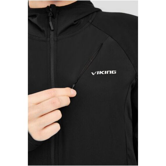 Viking Bluza damska Dimaro Hoodie Lady rozpinana z kapturem czarna