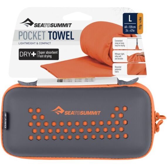 Sea To Summit Ręcznik szybkoschnący Pocket Towel pomarańczowy